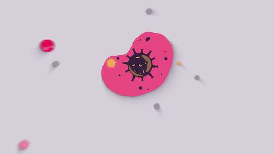 病毒细菌创意MG简洁动态图形动画高端