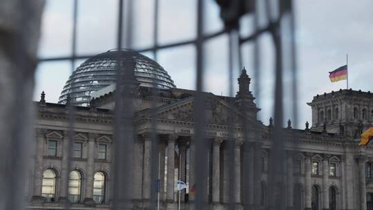 德国柏林的国会大厦视频素材模板下载