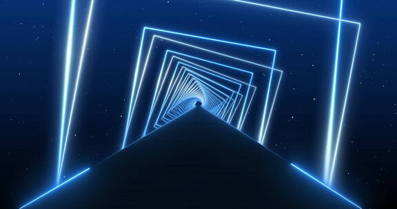 元宇宙隧道D（ae模板）光线通道空间未来