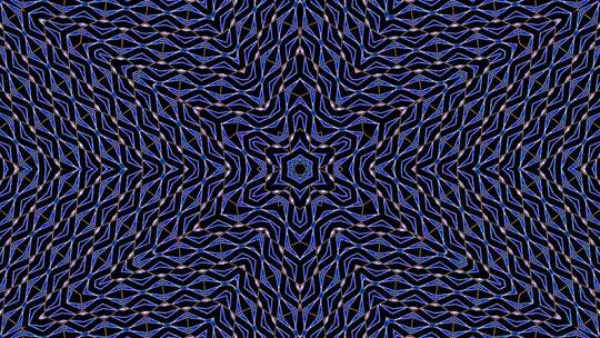 3D抽象闪亮的明亮线条设置波，颜色蓝色，