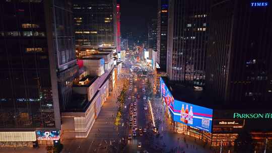 成都春熙路夜景