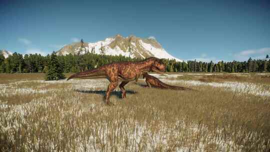食肉牛龙肉食龙恐龙三叠纪侏罗纪白垩纪三维
