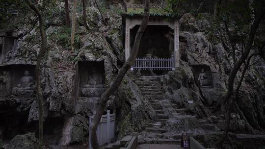 杭州灵隐寺飞来峰塑像