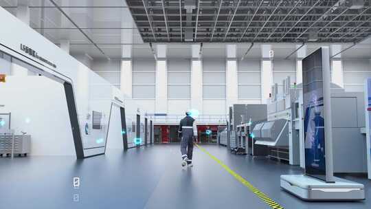 工业车间生产流水线数字流