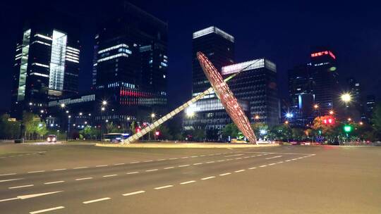 上海世纪大道东方之光夜景视频素材模板下载