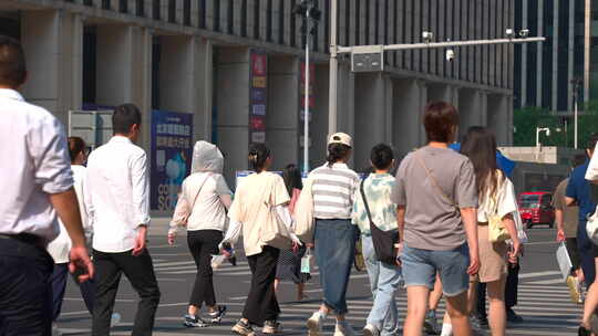 夏日上班忙碌视频素材模板下载