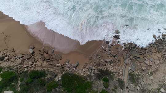 沙滩海浪视频素材模板下载