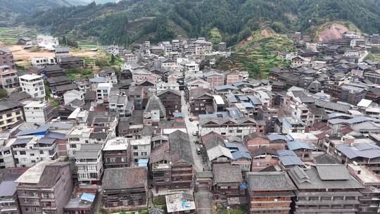 广西柳州程阳八寨5A景区航拍