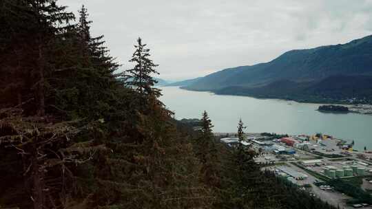 阿拉斯加，河流，海湾，城镇