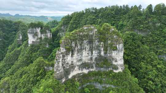 世界遗产地喀斯特 施秉云台山 白云岩山峰