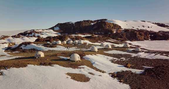 南极，营地基地，科学站，雪