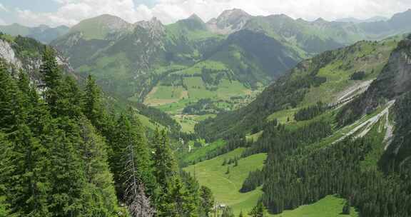 瑞士，阿尔卑斯山，山脉，山谷