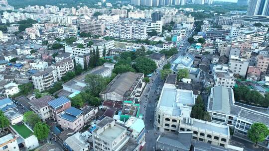 唐家湾古镇航拍广东传统古厝古村落古建筑