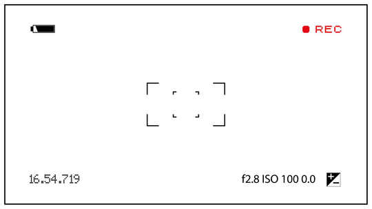 摄影机取景器界面动画【带通道】