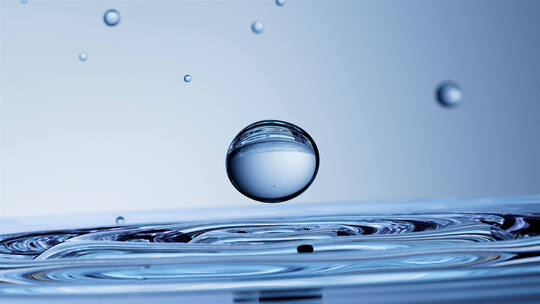 水油精华球分子金色萃取化妆品精华透明液体