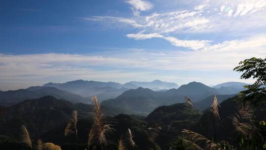 清晨江南高山山峰山峦云海延时空镜