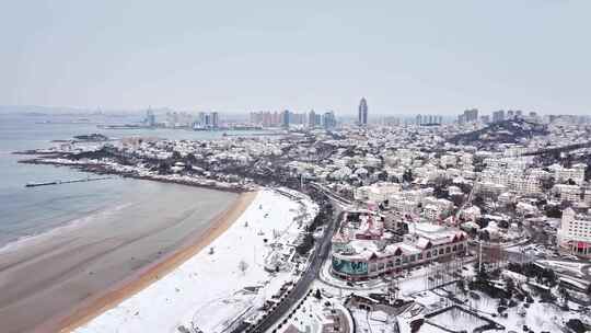 青岛雪景青岛冬天