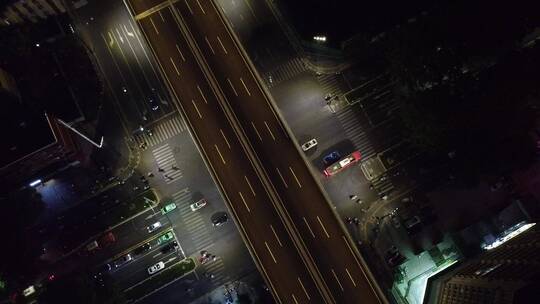 河南 洛阳 立交桥 亮化 无人机 车流视频素材模板下载