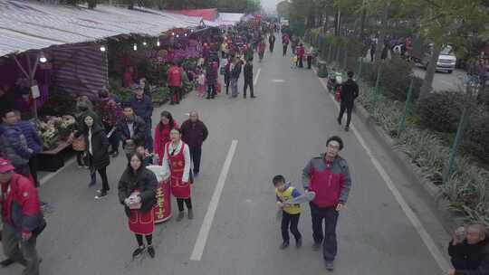 【4K】农历新年迎春花市花街广府传统习俗