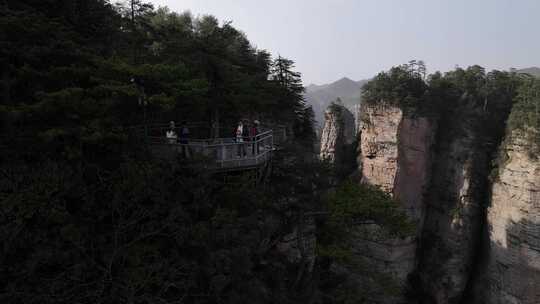 张家界奇峰异石壮美自然风光全景