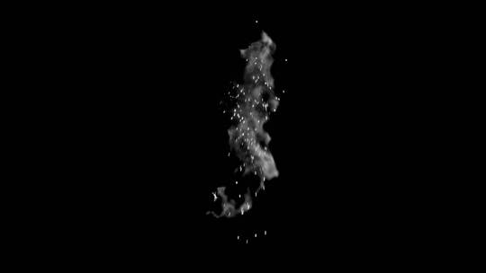 4k魔法白色烟雾特效动画视频素材-Alpha