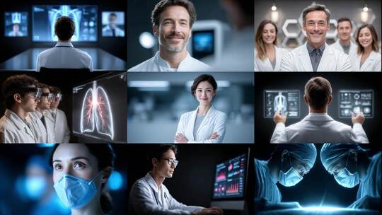 科技医疗未来医生专业团队医学研究创新探索高清在线视频素材下载