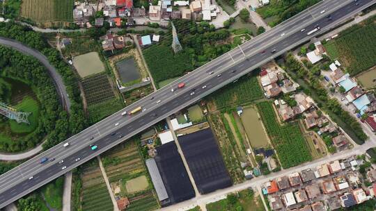 【原创4K】航拍城市交通道路