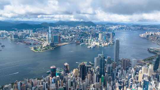 4K合集香港地标城市大湾区航拍延时夜景