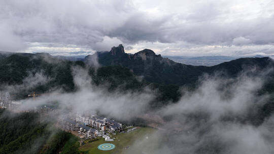 浦江仙华山云雾云澜山居航拍合集