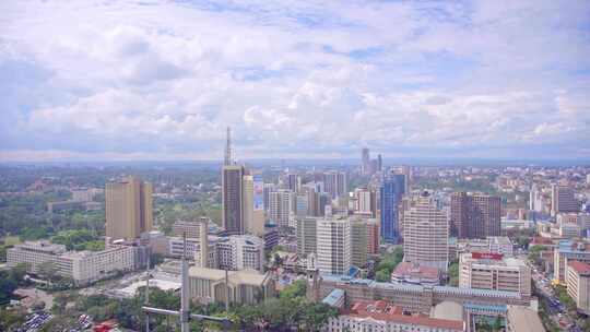 非洲肯尼亚城市风光视频素材模板下载
