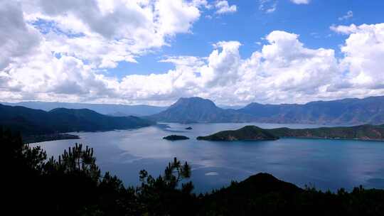 泸沽湖观景台延迟