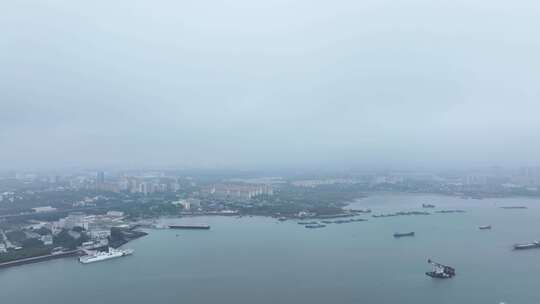 海南龙港海滩航拍