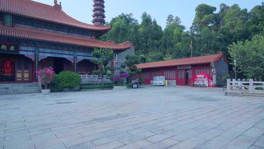 广州南沙天后宫中式传统寺庙建筑