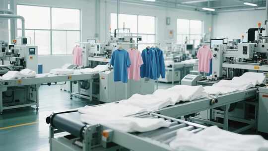 4K 服装厂机器人作业机械臂人工智能