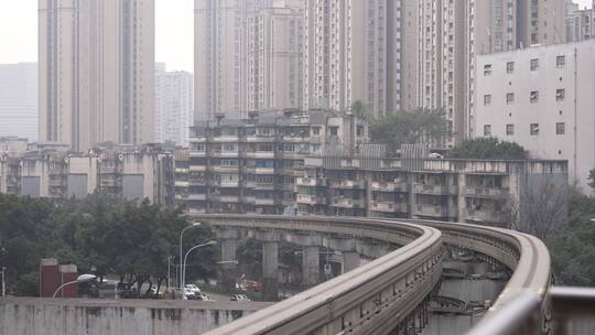 重庆市 渝北区红锦大道街景