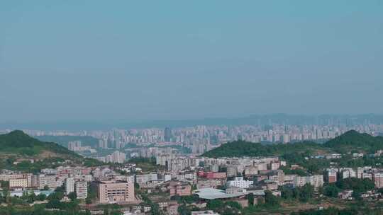 鸟瞰大重庆城市全景