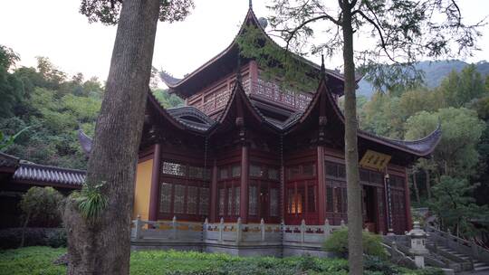 杭州飞来峰永福寺禅院风景