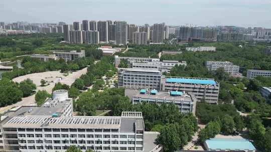 航拍山东聊城大学东校区