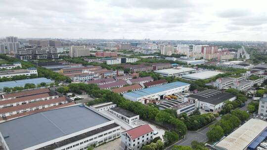 上海闵行区浦江镇全景4K航拍