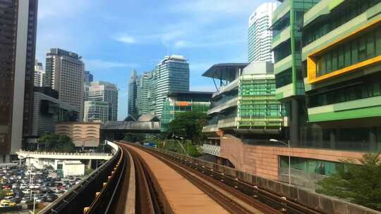 东南亚马来西亚吉隆坡的火车地铁列车
