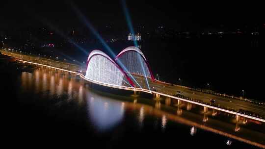 南昌艾溪湖大桥夜景
