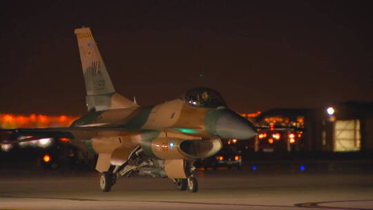 空军F16喷气式战斗机视频素材模板下载