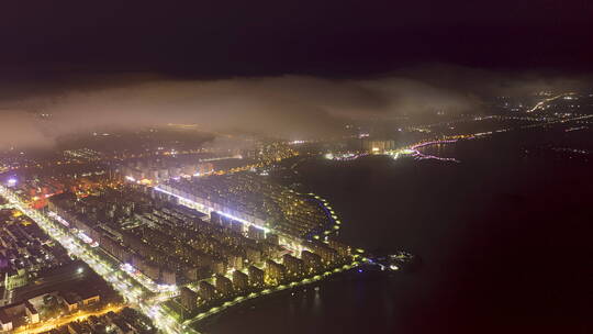 夜景延时摄影 四线城市 诸城 潍河 南湖