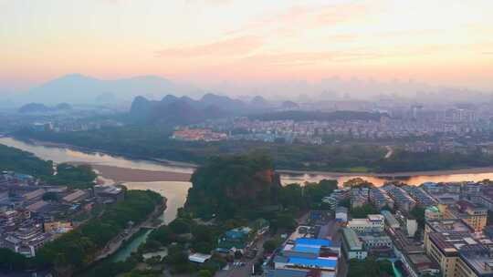 广西桂林城市航拍视频合集