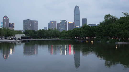 台州中轴线夜景风光