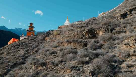 西藏佛塔藏式民居