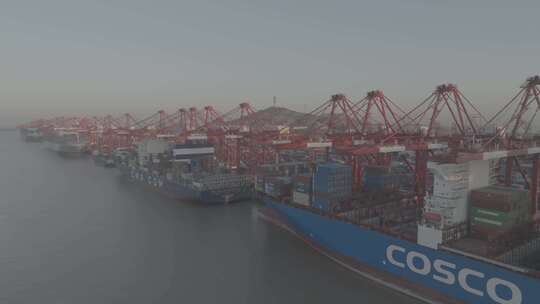 港口 运输视频素材模板下载