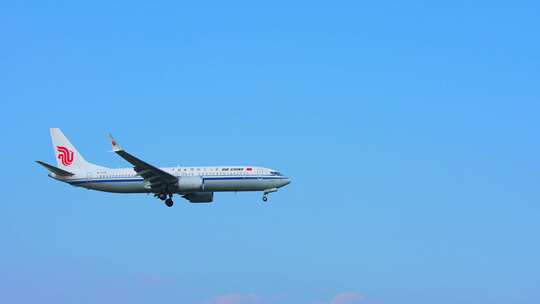 国际航空 飞机 航班 飞机降落 厦门高崎机场