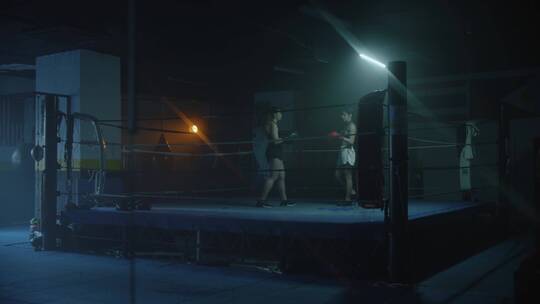 女子拳击手运动视频素材模板下载