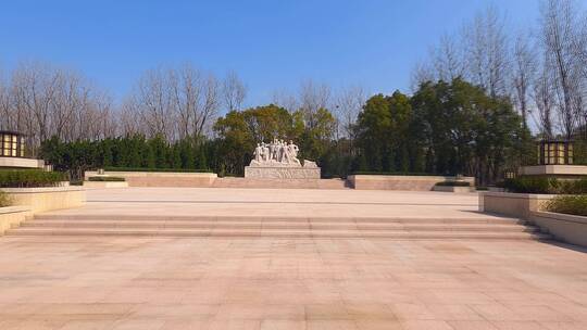 嘉兴南湖革命英雄纪念碑英雄园延时视频素材模板下载